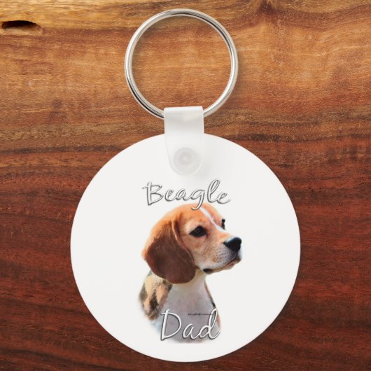 Beagle Dad 2 Sleutelhanger (Achterkant)
