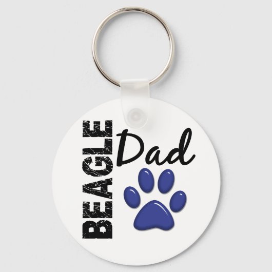 Beagle Dad 2 Sleutelhanger (Voorkant)