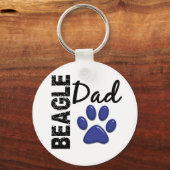 Beagle Dad 2 Sleutelhanger (Voorkant)