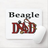 Beagle Dad Apparel Gifts Muismat (Met muis)