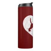 Beagle Dad/Beagle Hondenliefhebbers Fars Day Thermosbeker (Gedraaid links)