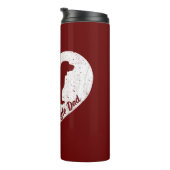 Beagle Dad/Beagle Hondenliefhebbers Fars Day Thermosbeker (Geroteerd rechts)