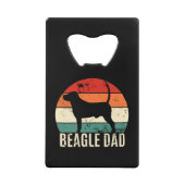 Beagle Dad Creditkaart Flessenopener (Voorkant)