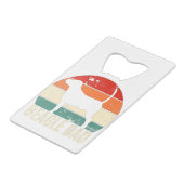 Beagle Dad Creditkaart Flessenopener (Achterkant Gekanteld)