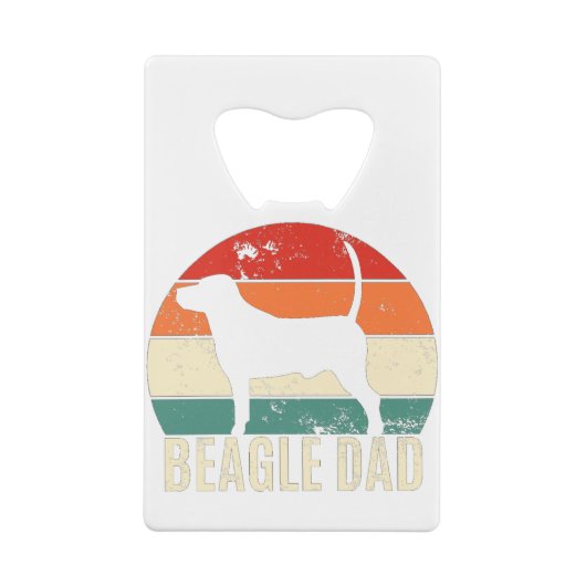 Beagle Dad Creditkaart Flessenopener (Achterkant)