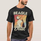 Beagle dad dog dad daddy master dogs beagle t-shirt (Voorkant)