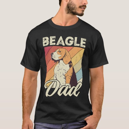 Beagle dad dog dad daddy master dogs beagle t-shirt (Voorkant)