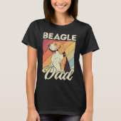 Beagle dad dog dad daddy master dogs beagle t-shirt (Voorkant)