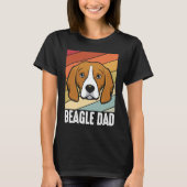 Beagle dad dog daddy daddy master walking t-shirt (Voorkant)