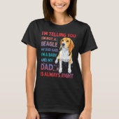 Beagle Dad dog funny saying T-shirt (Voorkant)