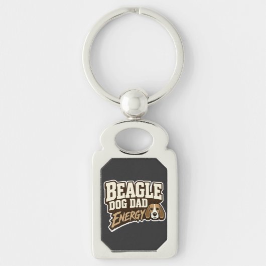 Beagle Dad Energy Sleutelhanger (Voorkant)