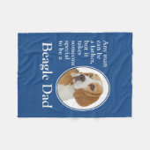 Beagle Dad Fleece Blanket (Voorkant (Horizontaal))