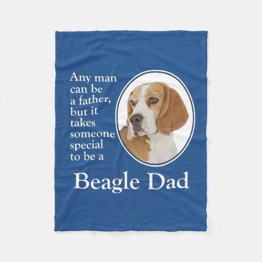 Beagle Dad Fleece Blanket (Voorkant)