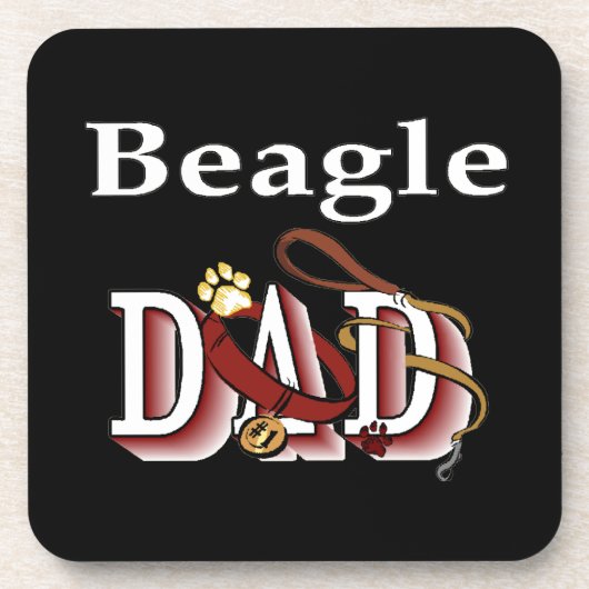 Beagle Dad Gifts Drankjes Onderzetter (Voorkant)