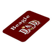 Beagle Dad Gifts Magneet (Linkerzijde)