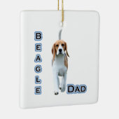 Beagle Dad Keramisch Ornament (Rechts)