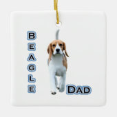 Beagle Dad Keramisch Ornament (Voorkant)