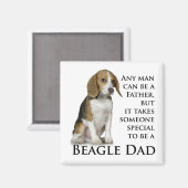 Beagle Dad Magnet (Voorkant / Achterkant)