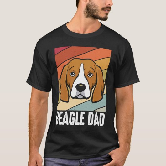 Beagle dad pappa pappa t-shirt (Voorkant)
