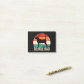 Beagle Dad Post-it® Notes (Op bureau)