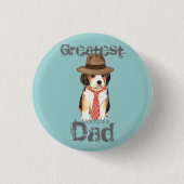 Beagle Dad Ronde Button 3,2 Cm (Voorkant)