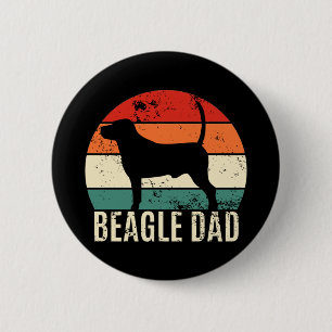 Beagle Dad Ronde Button 5,7 Cm