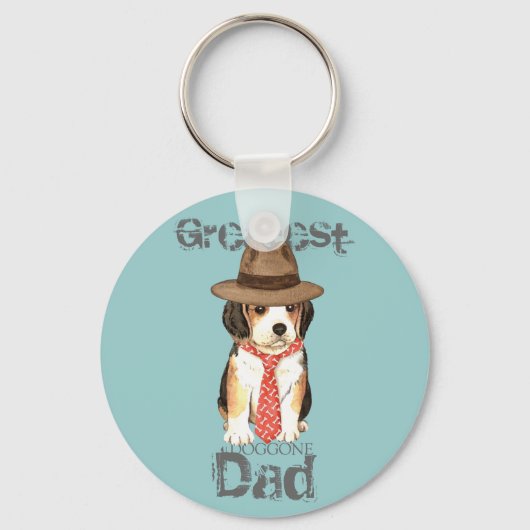 Beagle Dad Sleutelhanger (Voorkant)
