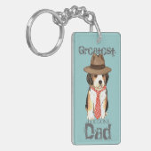 Beagle Dad Sleutelhanger (Voorkant Links)