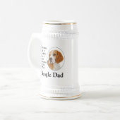 Beagle Dad Stein Bierpul (Voorkant links)