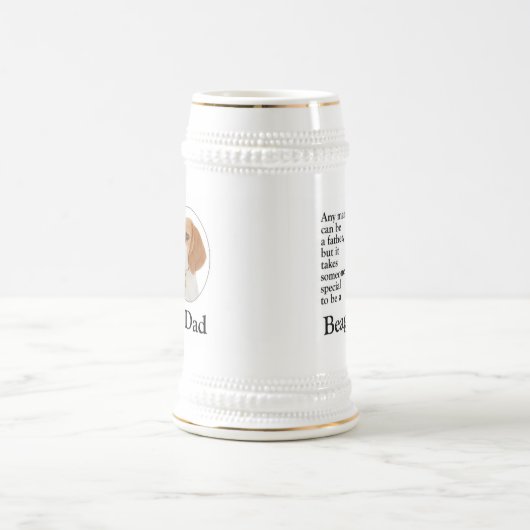 Beagle Dad Stein Bierpul (Center)