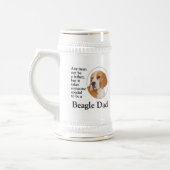 Beagle Dad Stein Bierpul (Links)