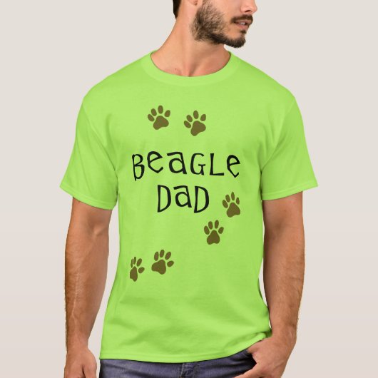 Beagle dad t-shirt (Voorkant)