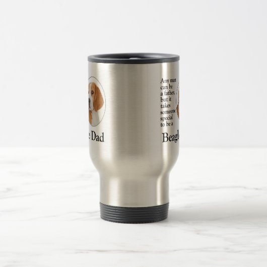 Beagle Dad Travel Mug Reisbeker (Center)