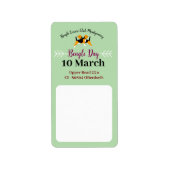 Beagle-dag stationaire labels (Voorkant)