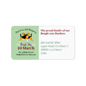 Beagle Day Member Adds Stationary Labels (Voorkant)