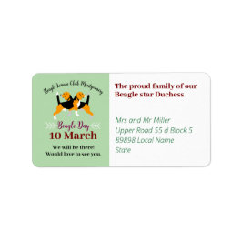 Beagle Day Member Adds Stationary Labels