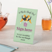 Beagle day reclamebord met voetstuk (Insitu)