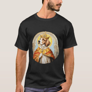 Beagle De Paus Grappige Hond Religieus T-shirt
