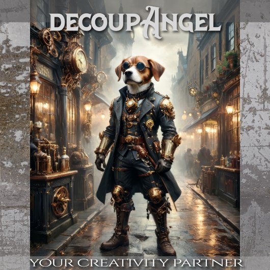 Beagle - Decoupage - Tissuepapier