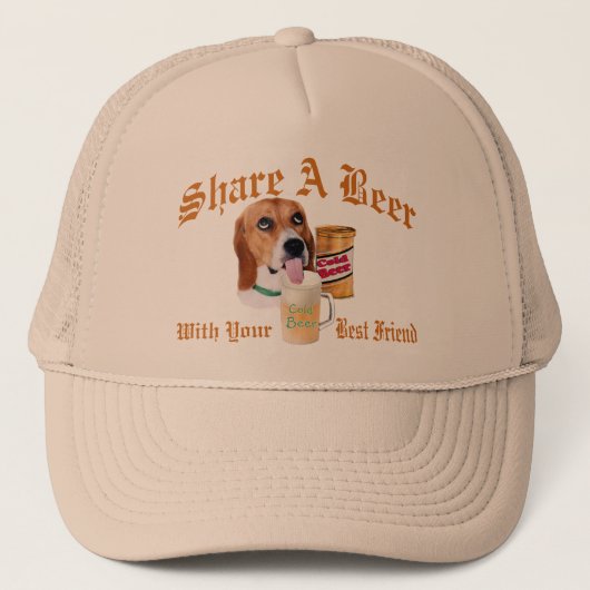 Beagle deelt een pet van Beer (Voorkant)