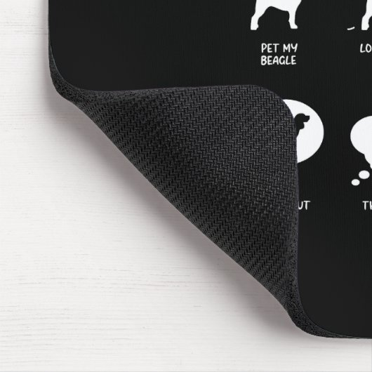 Beagle Dingen besparen weinig tijd/grappige beagle Muismat (Hoek)