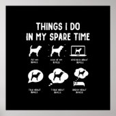Beagle Dingen besparen weinig tijd/grappige beagle Poster (Voorkant)