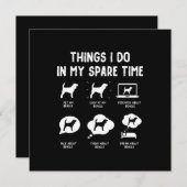 Beagle Dingen Doen In Vrije Tijd/ Grappige Beagle (Voorkant / Achterkant)