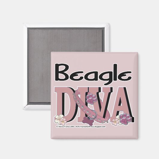 Beagle DIVA Magneet (Voorkant / Achterkant)