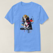 Beagle DJ T-shirt (Design voorkant)