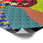 Beagle Dog 161 Multicolorpatronen Poster (Hoek)