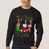 Beagle Dog 3 kerstsokken Sweater Xmas Dog (Voorkant)