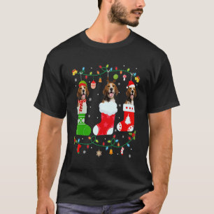 Beagle Dog 3 kerstsokken Sweater Xmas Dog T-shirt