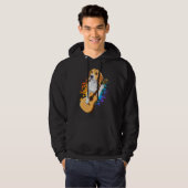 Beagle Dog Acoustic Guitar Mannen Hoodie (Voorkant volledig)