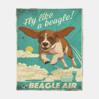 Beagle Dog Air Fleece Deken
